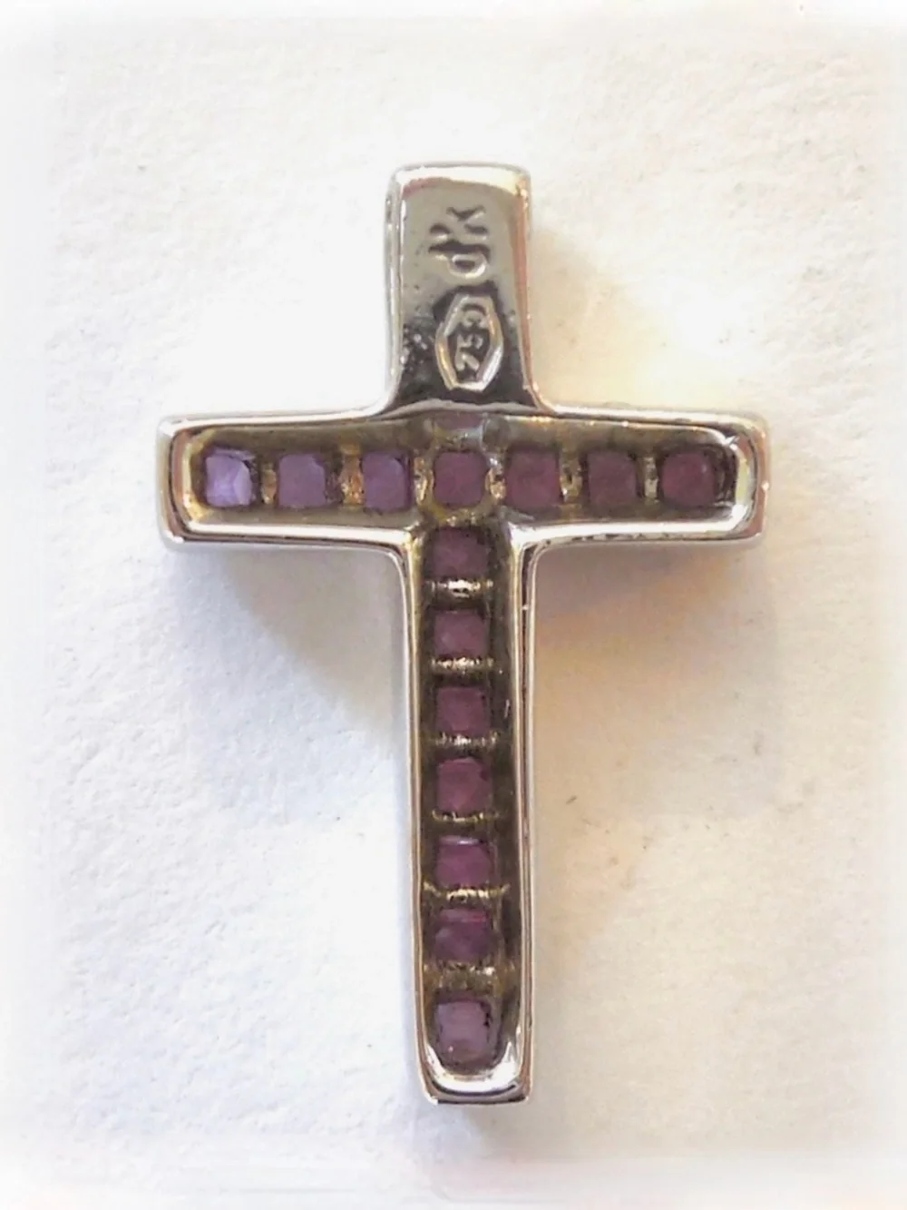 18K DIAMOND & SAPPHIRE 1.5ctw 3 CROSS INTERCHANGEABLE Pendant 18